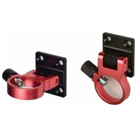 Vie 2 PCS Support de Parasol pour Balcon Porte-Parapluie de Boîte de Pêche en Alliage d'Aluminium Fixation Parasol Balcon Supports de Parasol de Pêche Pliant pour Boîte de Pêche, Chaise de Pêche（noir (1/5)