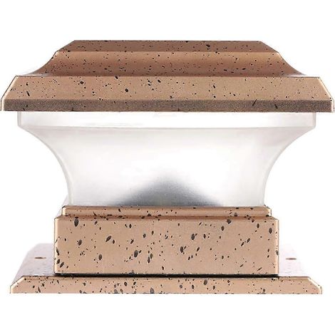 Lampes solaires étanches pour poteaux de clôture, éclairage extérieur chaud, pour jardin et cour. (1/4)
