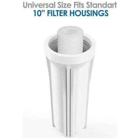 Cartouches filtrantes enroulées en ligne (paquet de 4) pour purificateurs d'eau – filtrent les sédiments jusqu'à 25 microns – format standard 10 pouces – préfiltration de l'eau domestique (1/3)