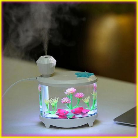 Veilleuse LED pour Aquarium, Humidificateur à Ultrasons, Purificateur D'air, Idéal pour la Maison et le Bureau (1/4)
