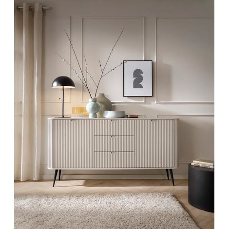 AX LIVING Schubladenschrank Kommode Salvia KS168 168 cm Kaschmir