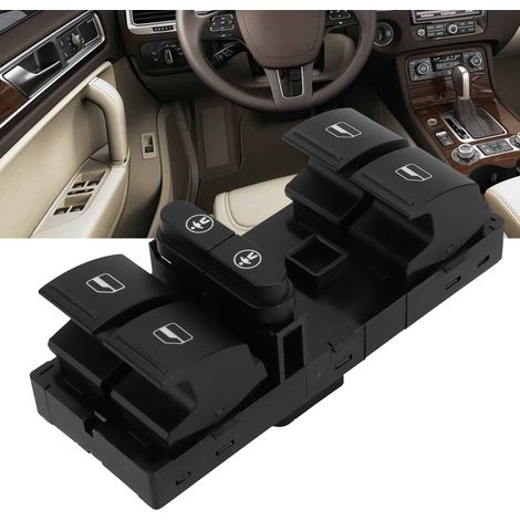 Hauptschalter für elektrische Fensterheber für Seat Alhambra 2011–2016, Teilenummer 7L6959857E – Hochwertiges ABS (1/5)