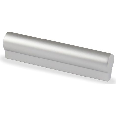 Tirador (DUBA) 64 mm Aluminio Mate   - DUBA - Tirador redondo con base rectangular