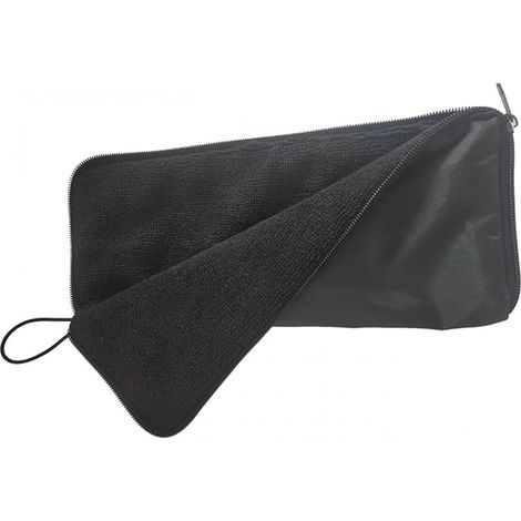 Sac parapluie pliable  Sac de rangement pour parapluie d'extérieur en chenille avec fermeture éclair  Sac de rangement super absorbant à séchage rap (1/5)