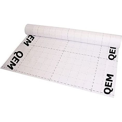 QEM – Pare vapeur quadrillé translucide 120 cm – Longueur 50 m – Surface couverte 75 m² – Protection contre l'humidité (1/5)
