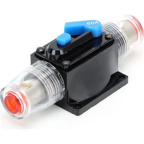Disjoncteur 12V 60A pour Voiture Bateau Audio, Interrupteur à Réarmement Manuel Fusible (1/5)