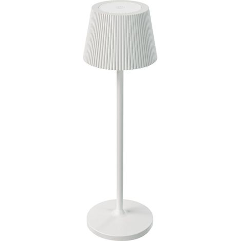 Lampada da tavolo led ricaricabile IP54 mod. Emmamini colore bianco