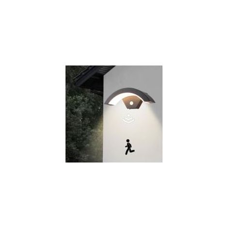 LED Applique Murale, 18W Applique Exterieur/Intérieur LED avec Détecteur de Mouvement, Lampe murale avec LED Panneau, IP65 Éclairage Lampe Moderne pour Entrée Jardin, 3000K