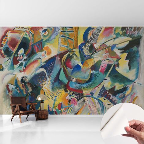 Fotomurale adesivo - Carta da parati adesiva - per la cucina camera da letto per la soggiorno - Astratto colorato 416x254 cm (1/5)
