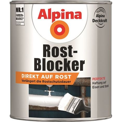 Alpina Metallschutz-Lack Rostblocker 750ml Metallack Schutzlack
