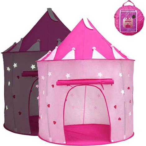 Kids Teepee Play Tent, Pop Up Kids Tent for Indoor and Outdoor Fun, Girls Toy, Playhouse, Unique Yurt Design, Suitable for Indoor and Outdoor Entertainment