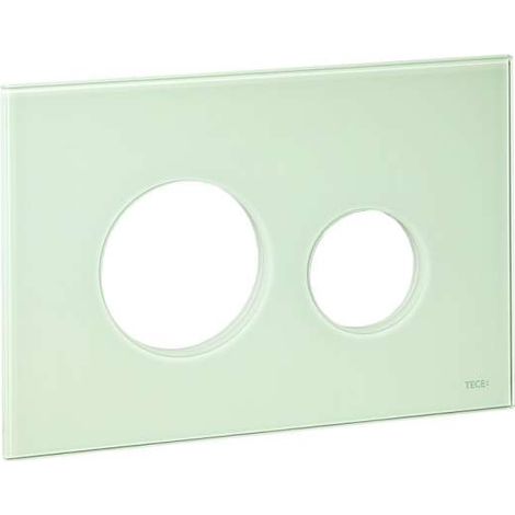 TECE Blende für TECEloop WC-Betätigungsplatte, Glas asis grün 9240672 (1/2)