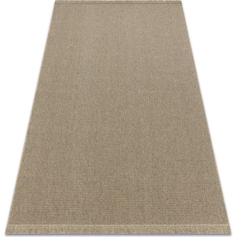 Tappeto in lana VILLA 8986/69500 Un colore SIZAL, tessitura piatta beige scuro beige 240x340 cm