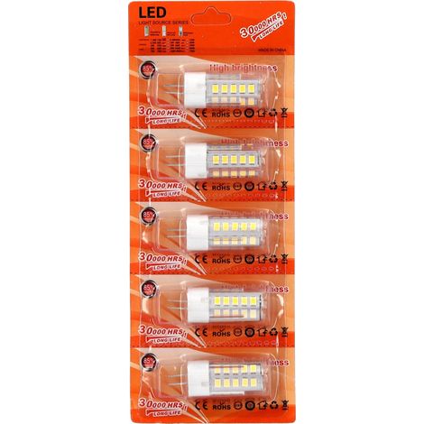 Bombilla LED G4 5W Blanco cálido Blister 5 uds
