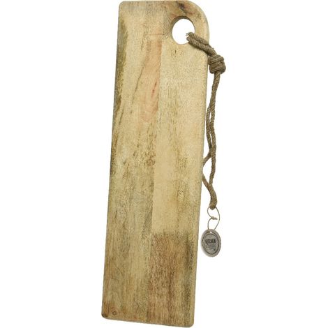 TAGLIERE DECORATIVO IN MANGO 18X58CM CON CORDICELL