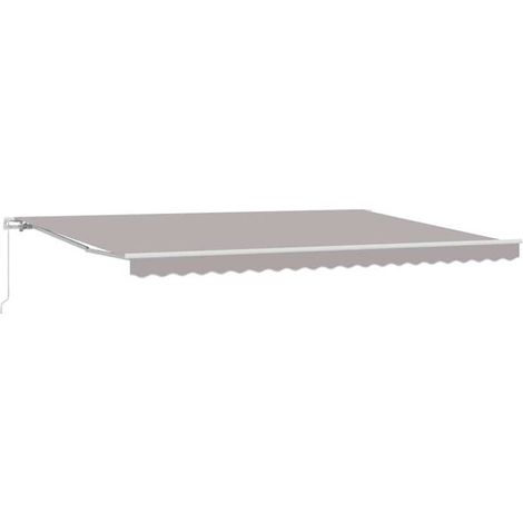 Store gris clair, 500 x 300 x 165 cm, en polyester et métal. (1/5)