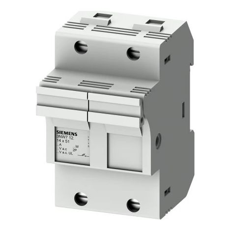Portafusibili per cartucce cilindriche 2P 690V 50A Siemens 3NW7121