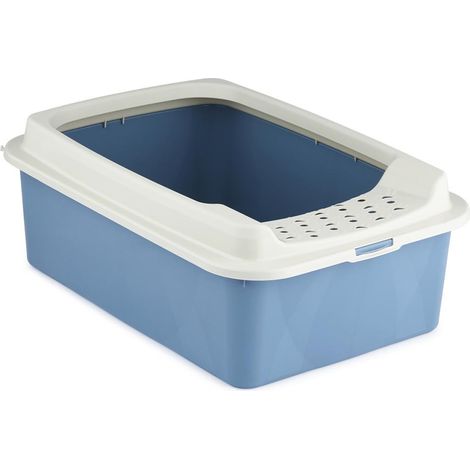 Rotho Bonnie Gato Bandeja higiénica abierta Azul, Gris
