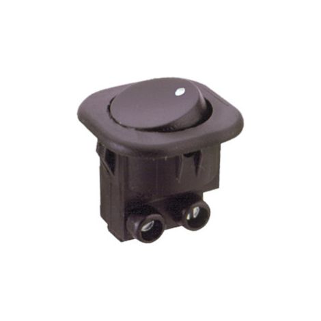 Interruttore a bilanciere da incasso unipolare 6a/250vac nero 11.477.i/n