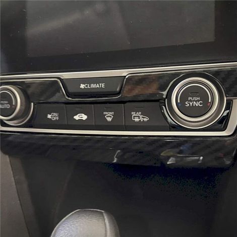 accessori decorativi per interni in stile fibra di carbonio ABS per il pannello della console centrale per la decima generazione (1/2)