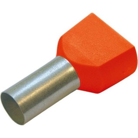 Multipack Haupa TWIN-ADERENDHÜLSE 0,5/8 ORANGE (273350) - 100 Stück