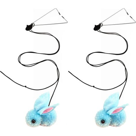 Jouet pour chat suspendu à la porte - Jouet rétractable pour chat avec balle clochette en corde - jouet interactif pour chatons (1/5)