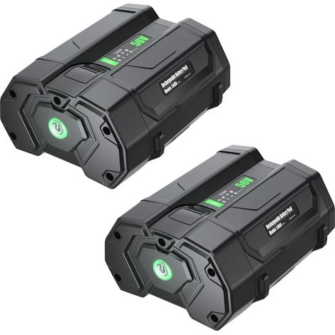 Batterie de remplacement, capacité 6000mAh, tension 56V, 2Pcs 6000mAh (1/2)