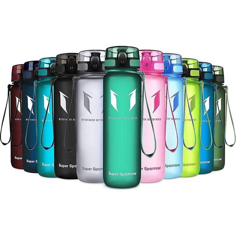 Trinkflasche Tritan BPAfrei 750ml Sportflasche 1000 ml Waldgrün (1/5)
