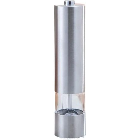 Macinapepe elettrico in acciaio inox, con macinino da cucina rimovibile - argento 22 cm (1/3)