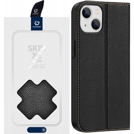 Étui Dux Ducis Skin X2 pour iPhone 14 Plus avec rabat magnétique noir (1/5)