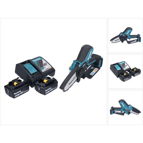 Makita DUC 101 RG Trononneuse d'elagage sans fil 18 V 10 cm Brushless + 2x batterie 6,0 Ah + kit chargeur (1/5)