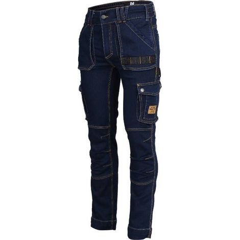 Pantalon de Travail Usain - Taille 50 - Raw Jean - Résistant et Confortable - D-Work