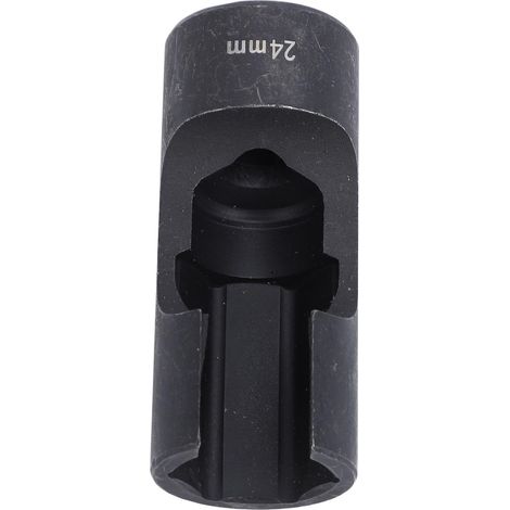 Douille de Conduite de Carburant, Entraînement 1/2 Pouces, en Acier au Chrome Vanadium, Retrait Efficace pour Les Fixations sur Les Conduites D'injecteur, Tuyaux Coudés, (24mm) (1/5)