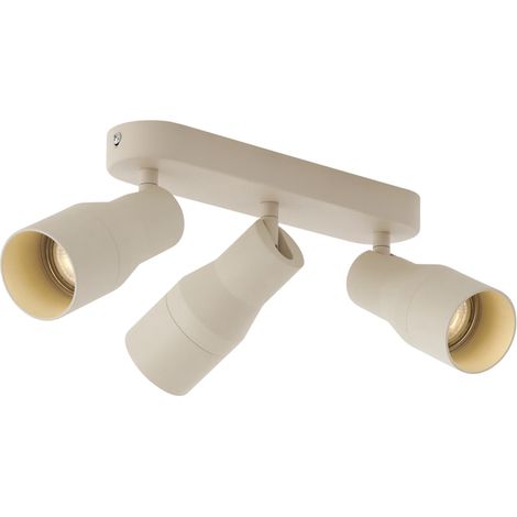 Rounded Ceiling Spotlight Beige GU10 50mm 3-Light - Stanley