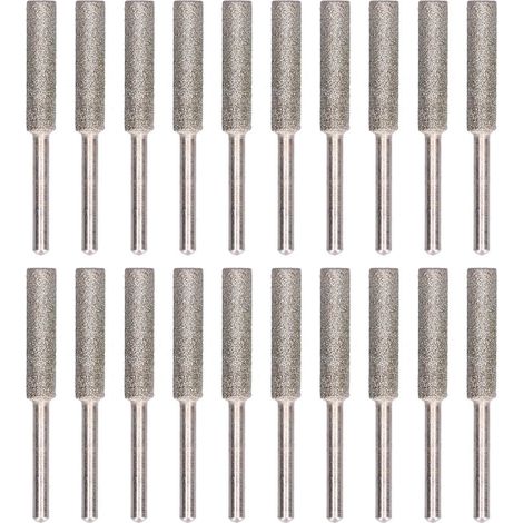 Molino para motosierra con 20 brocas de titanio de 5,5 mm, afilado estable para motosierras de 3/8" y 404. (1/5)