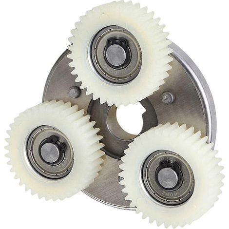 Kit d'engrenage planétaire 36 dents avec embrayage pour vélo électrique Bafang Motor, pignon en nylon blanc hhh (1/4)