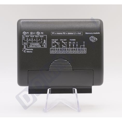 Récepteur pour automatismes Cardin S449 RXM2CH – 2 canaux – Fréquence 433,92 MHz – Rolling Code - Compatible télécommandes 449 QZ2 / QZ4 - 12/24V AC/DC - (1/3)