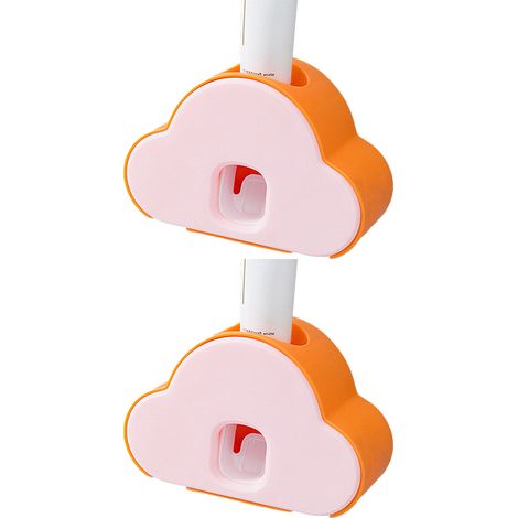 Distributeur De Dentifrice Automatique - Support Pour Brosse À Dents Murale - Pour Salle De Bain Familiale Ou Enfant - 1 Pièce (1/5)