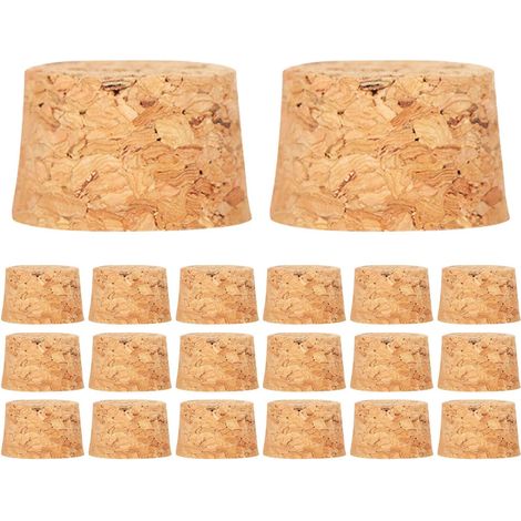100 bouchons liège, 3x25x15 cm, bois, coniques, pour conservation (1/5)