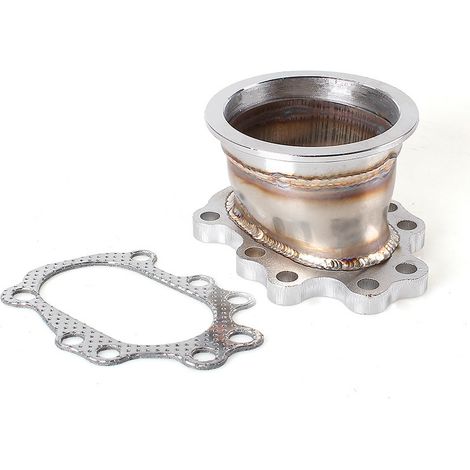 Automotive aftermarket parts: 3-inch turbocharger 8-hole flange base with gasket for GT25/GT28 (1/5)