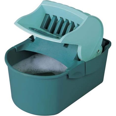 Leifheit – Essore-housse Profi Compact – Essorage sans effort – Matériau plastique robuste – Dimensions 38,1 x 28 x 18,7 cm – Capacité 8 litres (1/10)