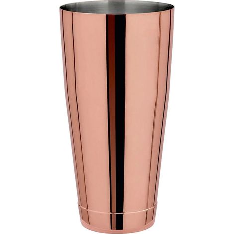 Boston Shaker Partie Inférieure Acier Inoxydable 304 Finition Cuivre 28oz 828ml Professionnel pour Barman Idéal Mixage Cocktails Stable Durable Facile Nettoyer