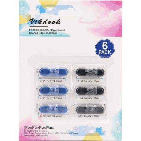 Lame de rechange pour coupe-papier Portable Trimer de 30,5 cm et 33 cm - Lame de rechange pour Timmer (6 paquets, 3 lames de coupe et 3 lames de marquage) (1/5)