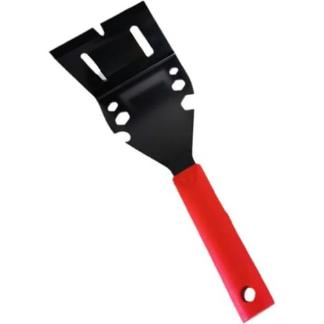 Outil D'extraction de Garniture, Outil de Retrait de Carrelage en Acier Inoxydable, Outil de Retrait de Garnitures en Bois, Outil de Retrait de Moulures pour Plinthes (Rouge) (1/5)