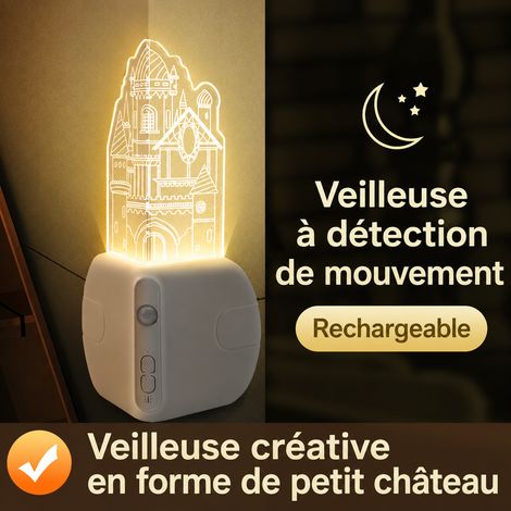 Veilleuse LED Murale d'Angle 2W avec acrylique pissenlit et base magnétique 1800 mAh, Lampe Décorative 16 × 12 × 8 cm 320 g – Livraison gratuite (1/5)