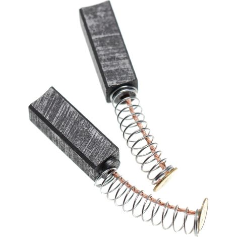 vhbw 2x balais de charbon 17,8 x 6.3 x 6.3 mm compatible avec Metabo HO0882, 00882422, 00882421, 00882420 outil électrique + ressort