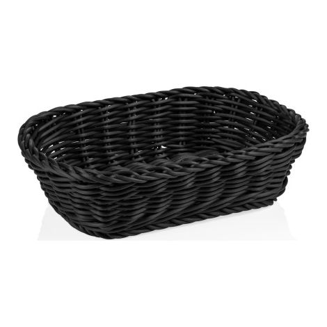 Panier 26,5 x 19 cm H 7 cm noir polypropylène WEAVER PRO - Was Germany (1/2)