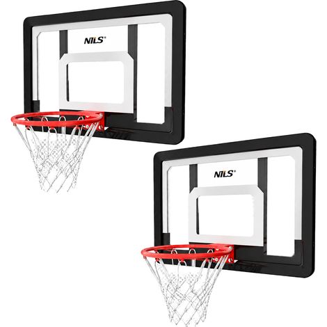 Basketball Backboard with 45cm Steel Hoop and Net 2-Pack (1/3)