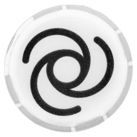 EATON 218308 TASTE LENTILLE PLAT, BLANC, SYMBOLE D'ÉCOULEMENT AUTOMATIQUE