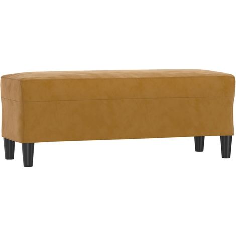Panca panca 100 x 35 x 41 cm velluto marrone 020010613
